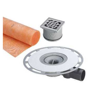 SIPHON DE SOL VIEGA 15 x 15 COMPLET AV.KERDI 1.5 x 1.5M