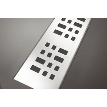 GRILLE CANIVEAU NICOLL ELEGANCE INOX 850 X 50 MM