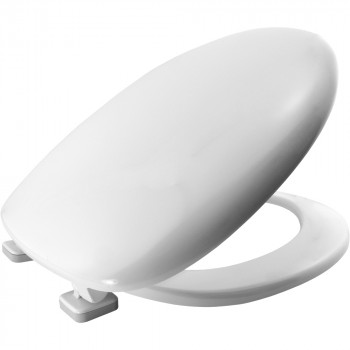 ABATTANT WC POTENZA BLANC - CHARNIERES INOX