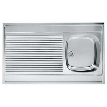 EVIER A POSER 100 x 60 - 1 BAC + EGOUTTOIR