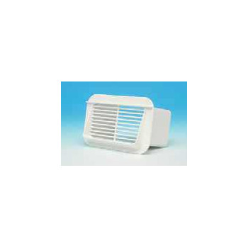 GRILLE + CLAPET ANTI-RETOUR 55 x 108 BLANC
