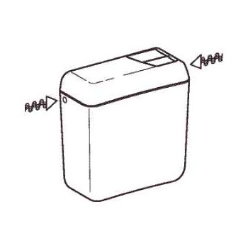 CHASSE DUOBLOC GEBERIT 2 TOUCHES - 128.307