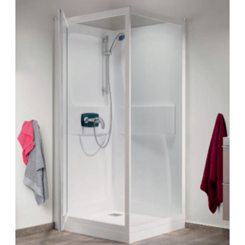 CABINE DOUCHE KINEPRIME 90 x 90 PORTE PIVOTANTE