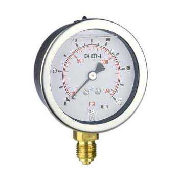 MANOMETRE GLYCERINE 1/4 D63 0 + 40 BAR