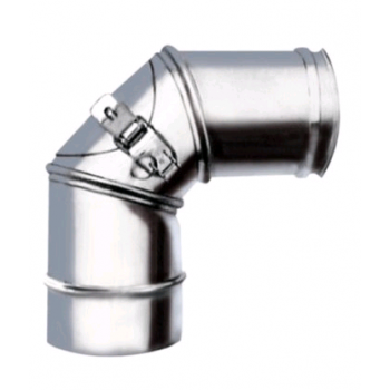 COUDE 90° INOX SPG 130 + TRAPPE DE VISITE