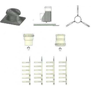 KIT ACCESSOIRES POUR FLEXIBLE PP 80 MM - 010.05.00