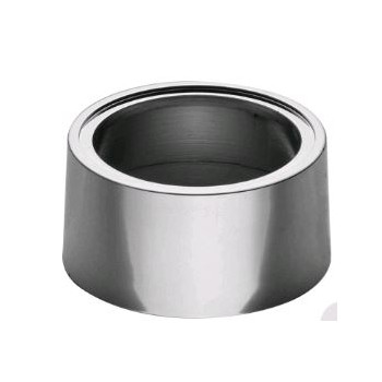 BAGUE RONDE INTERCALAIRE EN ABS CHROME