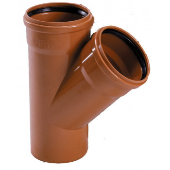 Y A JOINT PVC 110 - 45° MF ORANGE