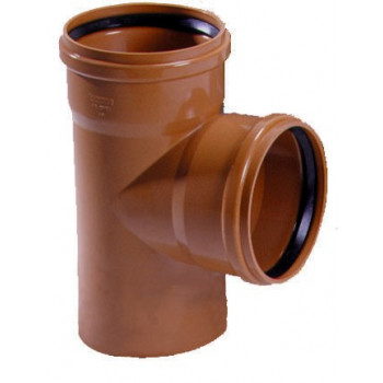 TE A JOINT PVC 125 MF ORANGE