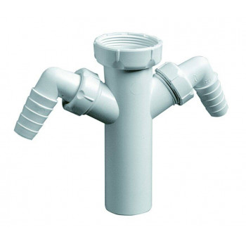 ENTREE SIPHON AVEC 2 PRISES LAVE-VAISELLE