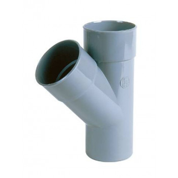 Y PVC 110 - 45° MF GRIS