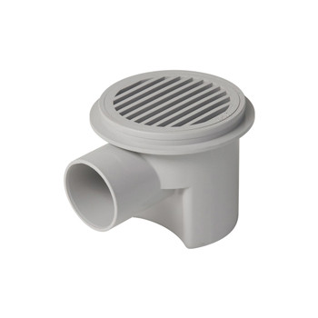 SIPHONNETTE PVC COUDEE 40 + GRILLE