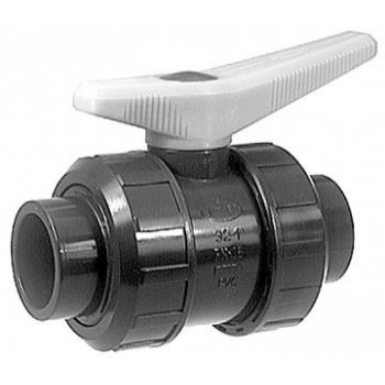 VANNE A BILLE PVC PRESSION 40 - 16 BARS