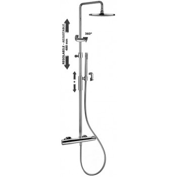 PAFFONI COLONNE DE DOUCHE BIRILLO THERMOST.CHROME