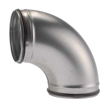 COUDE ACIER GALVANISE A JOINT 90° - 100 MM