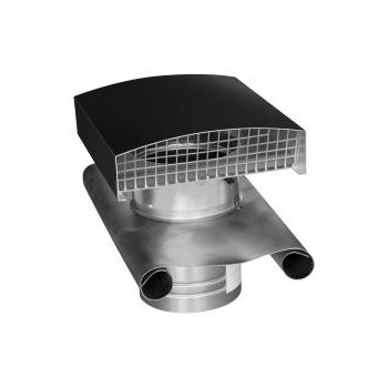 CHAPEAU TOITURE AV.BAVETTE PLOMB 125 MM. - ARDOISE