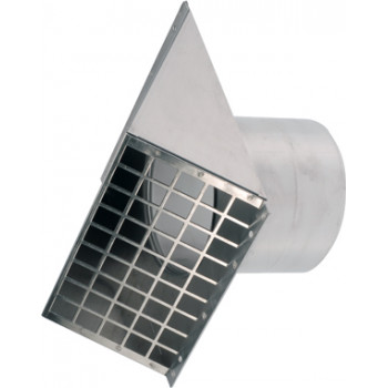 SORTIE MURALE VENTILINE 150 MM. NOIRE