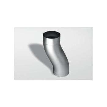 COUDE ROND TULIPE "S" 100 - ZINC NATUREL