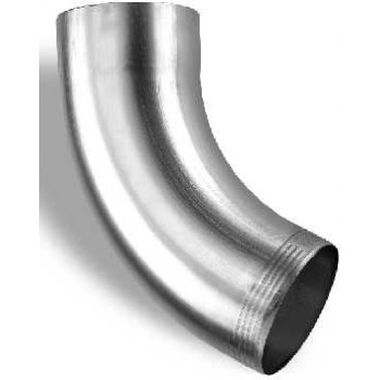 COUDE ROND 100 - ZINC NATUREL