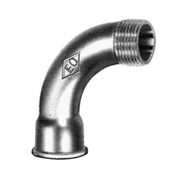 COURBE 3/4 - 90° MF GR GALVA