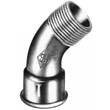 COURBE 3/4 - 45° MF GALVA